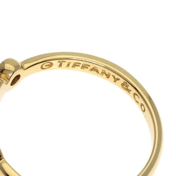 TIFFANY & CO. 18k Yellow Gold Diamond Ring - Picture 6 of 9